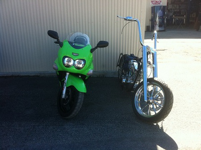 Motorcycles out and ready to ride