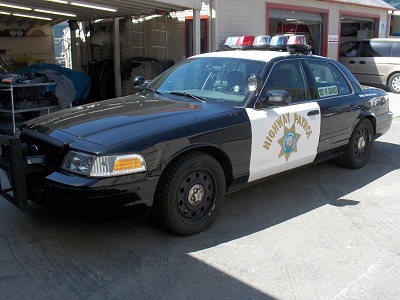 California Highway Patrol vehicle